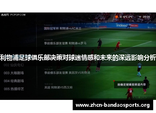 利物浦足球俱乐部决策对球迷情感和未来的深远影响分析